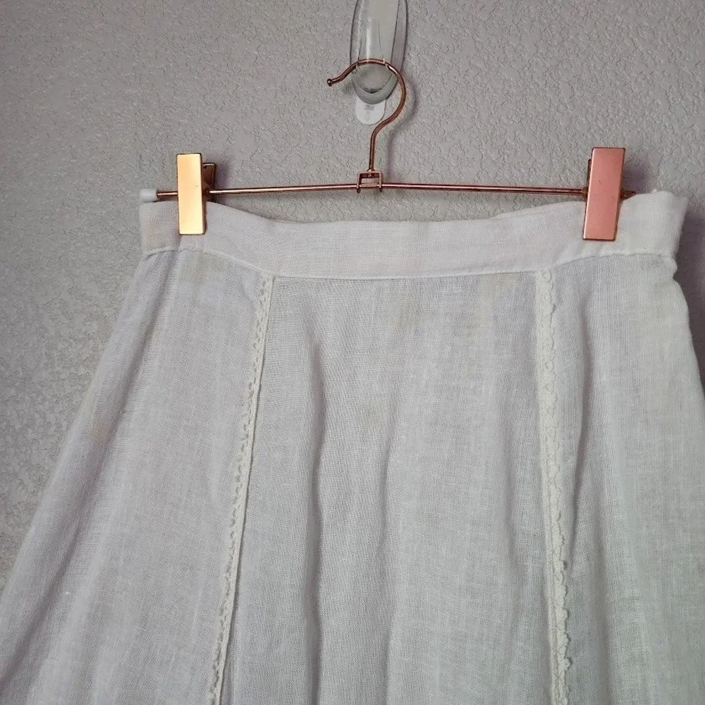 WENDY CALIFORNIA‎ VTG 70s prairie lace maxi skirt cottagecore coquette ethereal